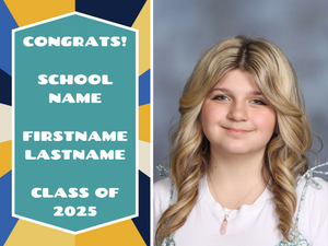 Graduation Yard Sign With Large Picture (18x24)
