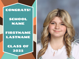 Graduation Yard Sign With Large Picture (18x24)