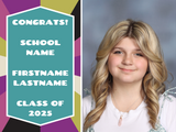 Graduation Yard Sign With Large Picture (18x24)