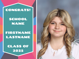 Graduation Yard Sign With Large Picture (18x24)