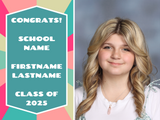 Graduation Yard Sign With Large Picture (18x24)