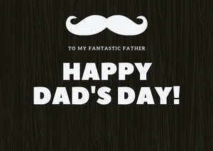 Mustache Dads Day Sign (18x24)